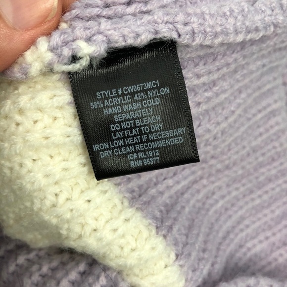 SANCTUARY NWT  Sweet Tooth Purple White Striped Sweater - Picture 8 of 8